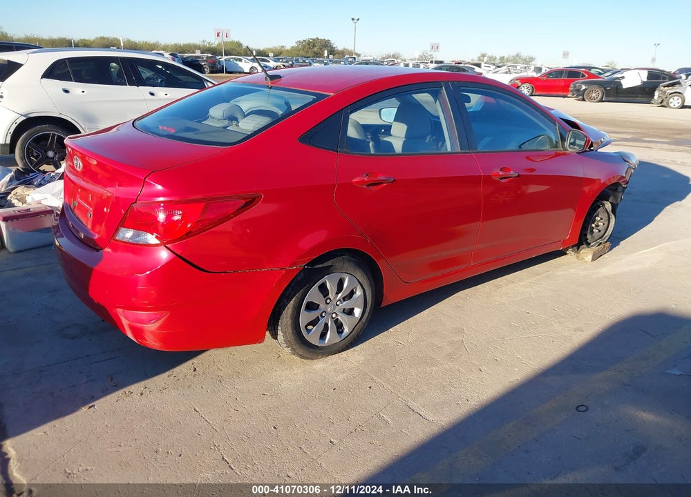 2016 HYUNDAI ACCENT VIN: KMHCT4AE5GU134300