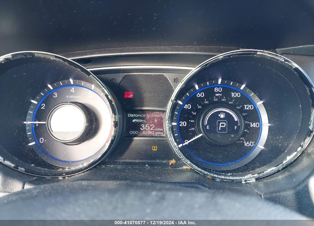 2013 HYUNDAI SONATA SE VIN: 5NPEC4AC1DH621463