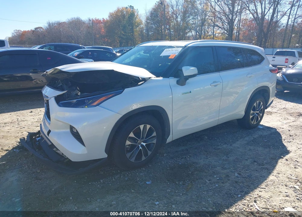 2021 TOYOTA HIGHLANDER HYBRID XLE VIN: 5TDGARAH5MS503725
