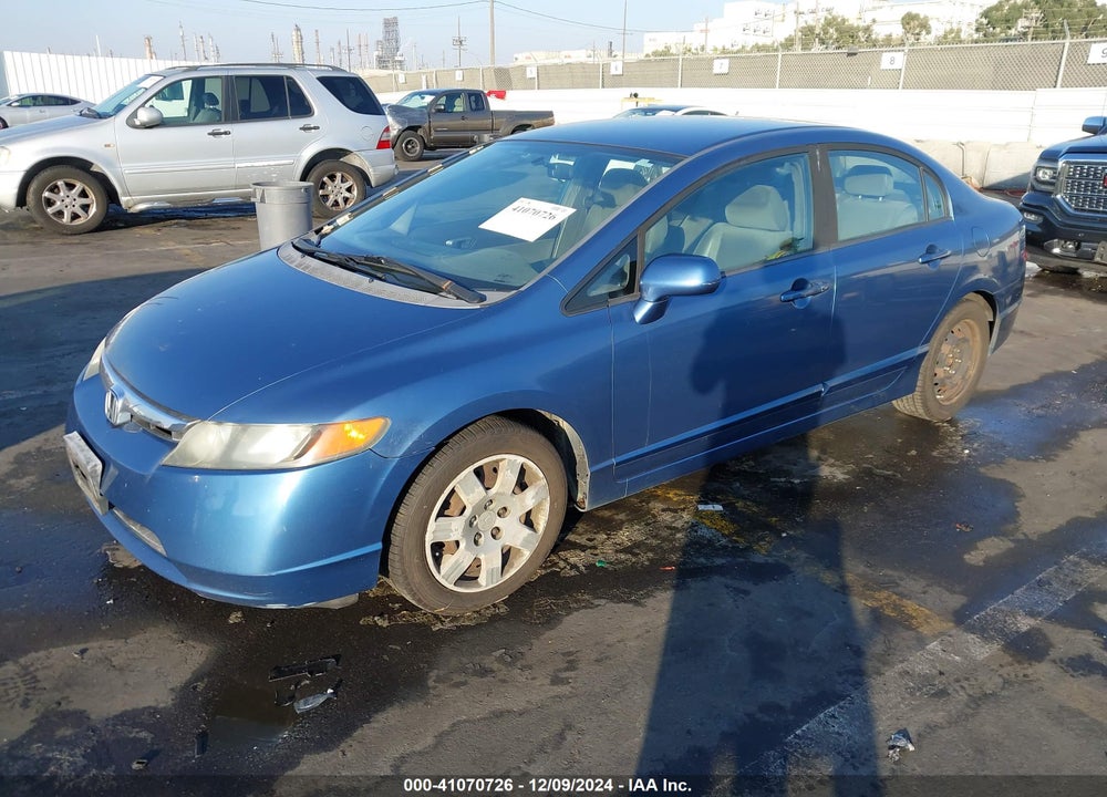 2008 HONDA CIVIC LX VIN: 1HGFA165X8L018680