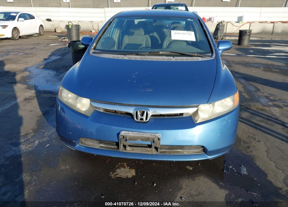 2008 HONDA CIVIC LX VIN: 1HGFA165X8L018680