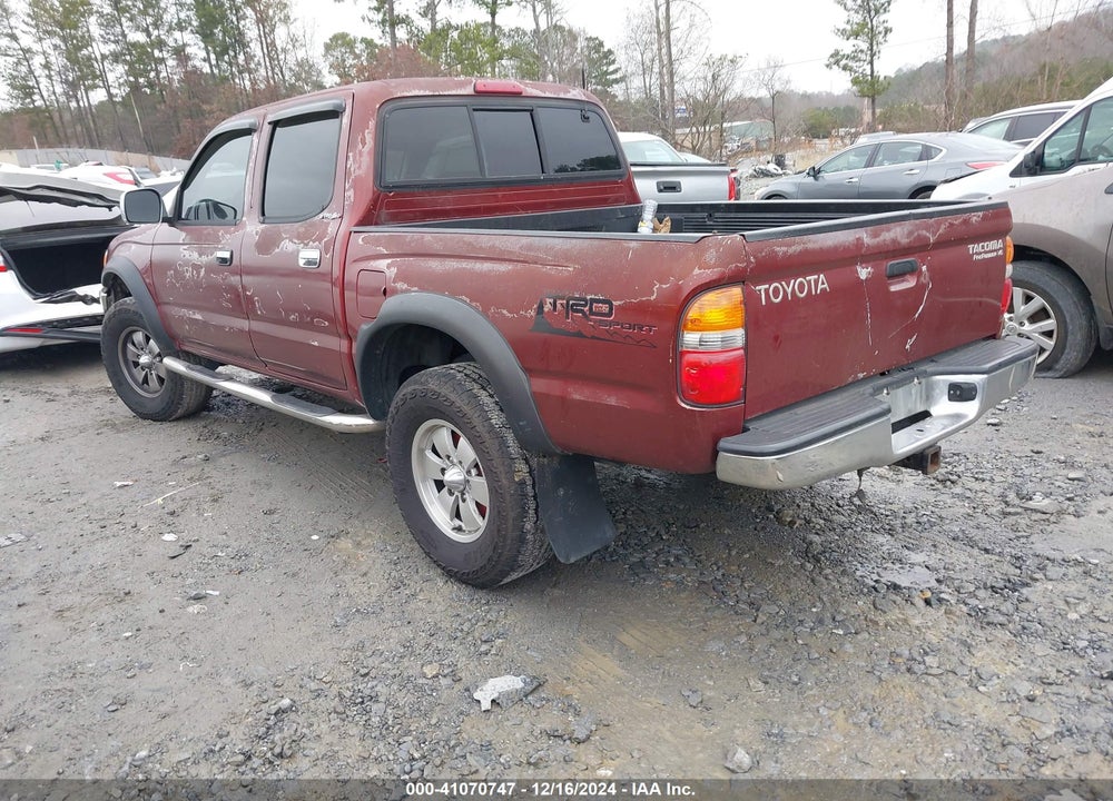2001 TOYOTA TACOMA PRERUNNER VIN: 5TEGM92N31Z770677