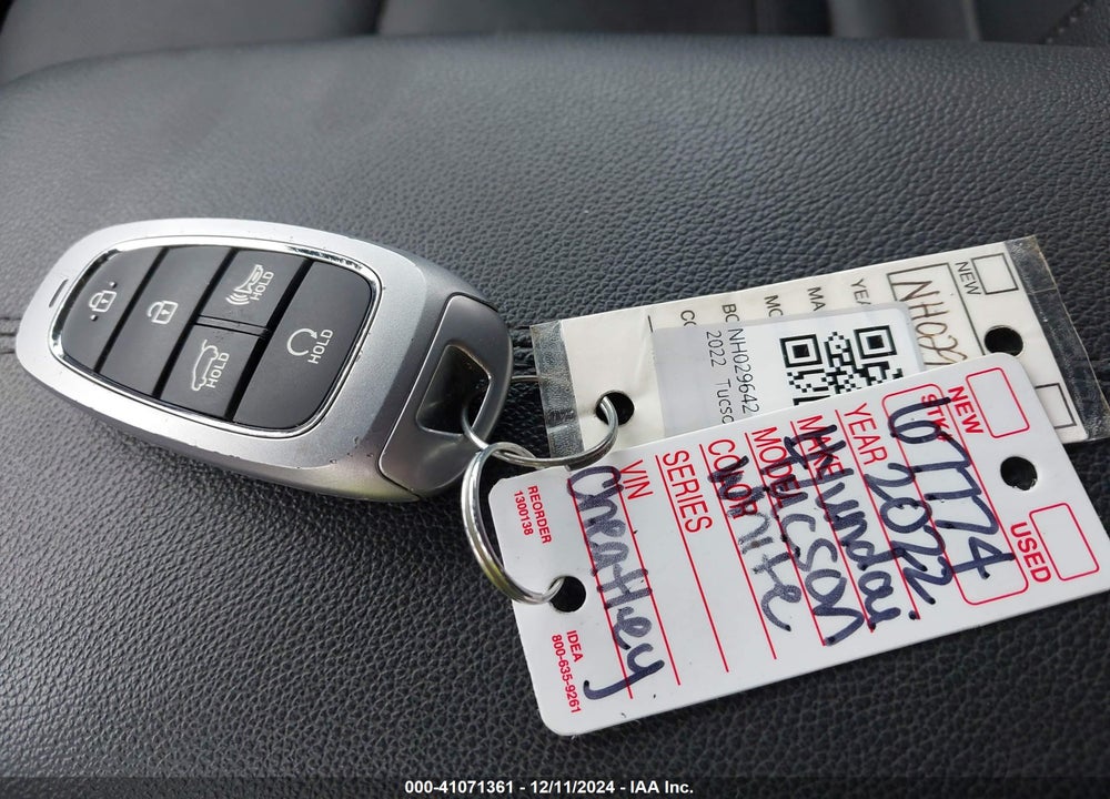 2022 HYUNDAI TUCSON SEL VIN: 5NMJC3AE9NH029642