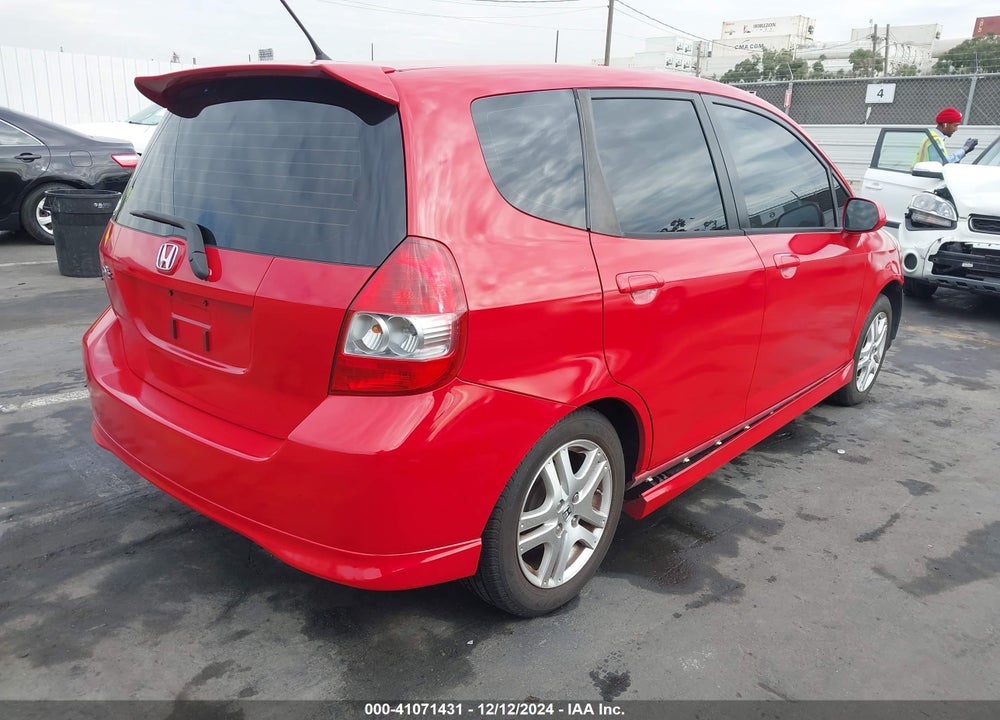 2008 HONDA FIT SPORT VIN: JHMGD38618S017384