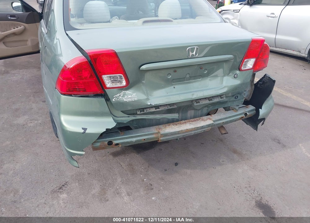 2004 HONDA CIVIC LX VIN: 2HGES15634H556048