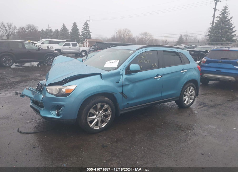 2014 MITSUBISHI OUTLANDER SPORT ES VIN: 4A4AP3AU2EE014651