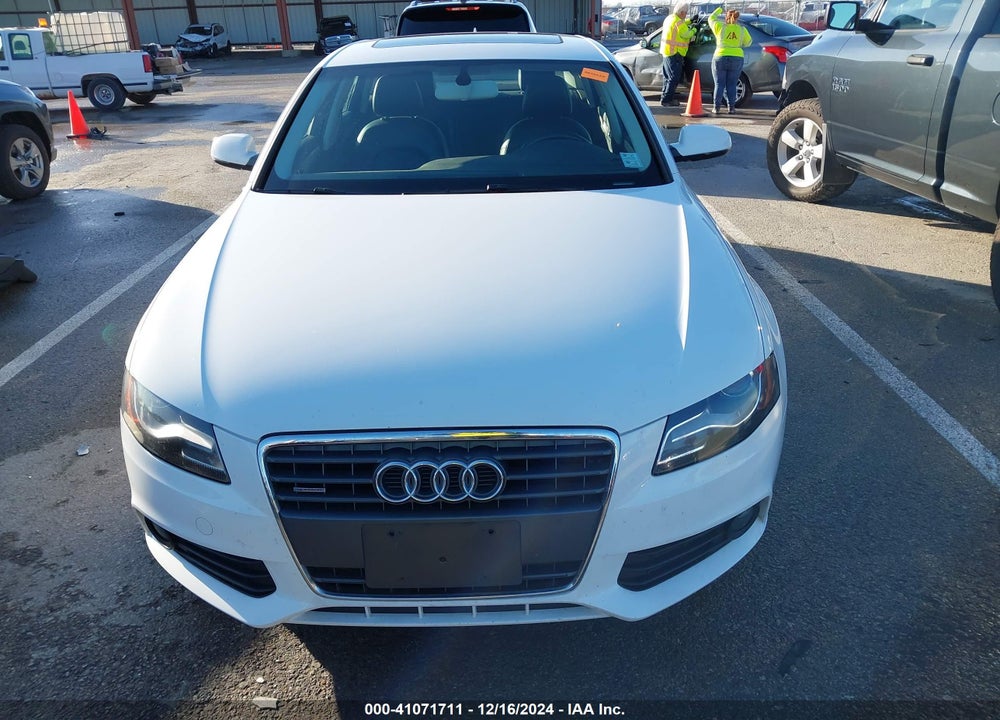2012 AUDI A4 2.0T PREMIUM VIN: WAUBFAFL0CN006786