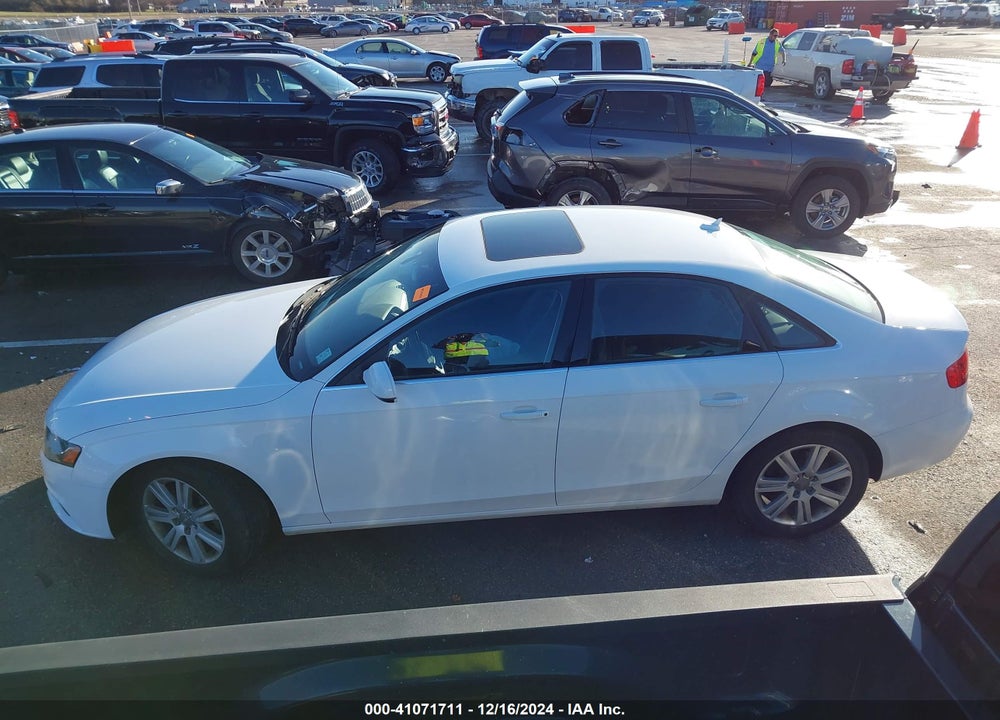 2012 AUDI A4 2.0T PREMIUM VIN: WAUBFAFL0CN006786