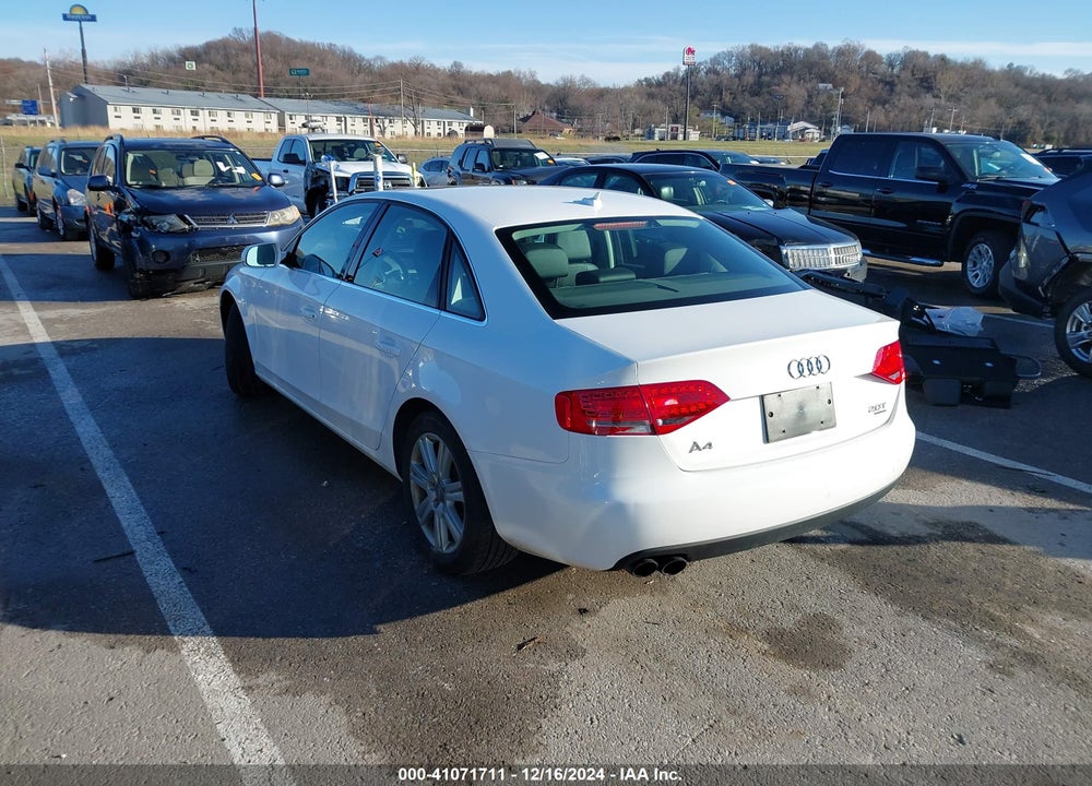 2012 AUDI A4 2.0T PREMIUM VIN: WAUBFAFL0CN006786
