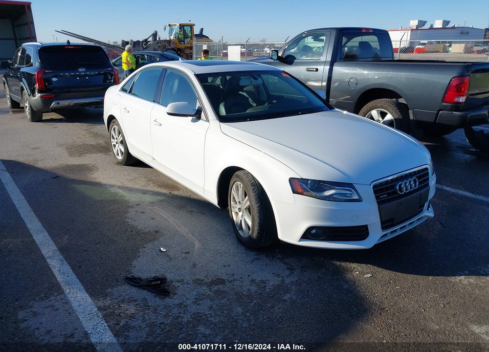 2012 AUDI A4 2.0T PREMIUM VIN: WAUBFAFL0CN006786