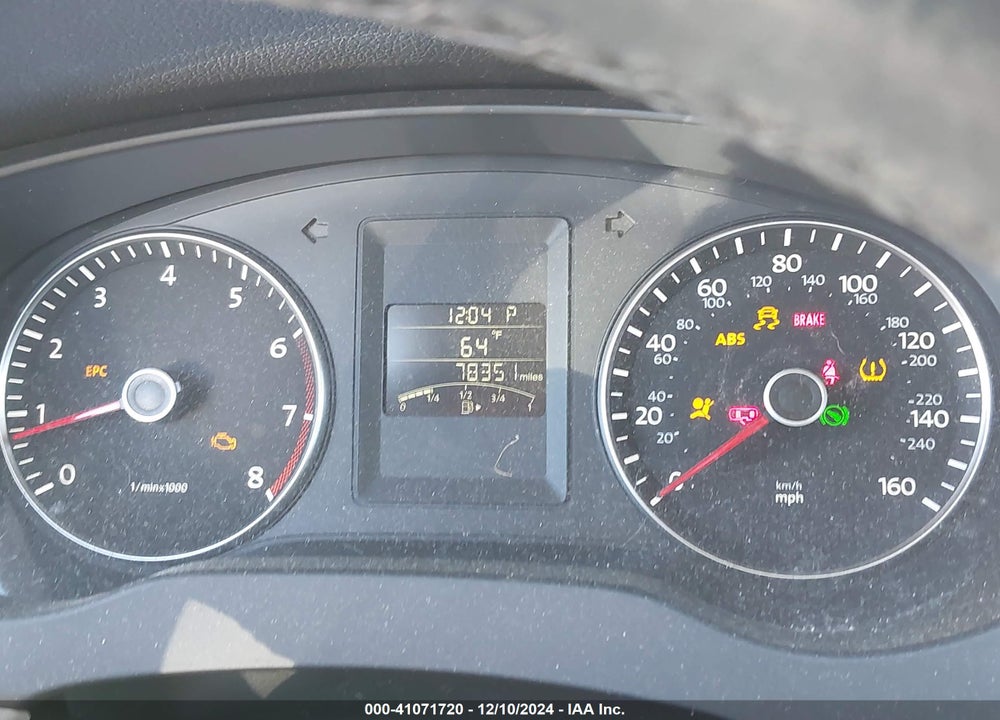2013 VOLKSWAGEN JETTA 2.5L SE VIN: 3VWDX7AJ6DM421153