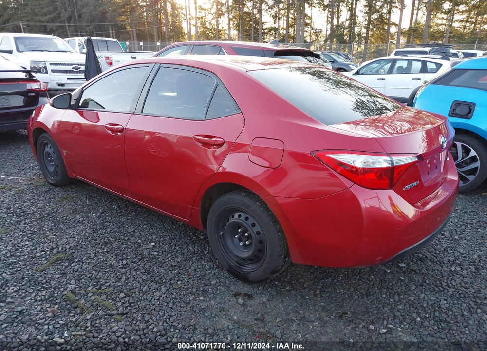 2016 TOYOTA COROLLA LE VIN: 2T1BURHE3GC688822