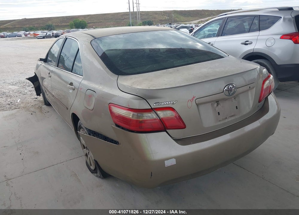 2008 TOYOTA CAMRY XLE VIN: 4T1BE46K38U255719