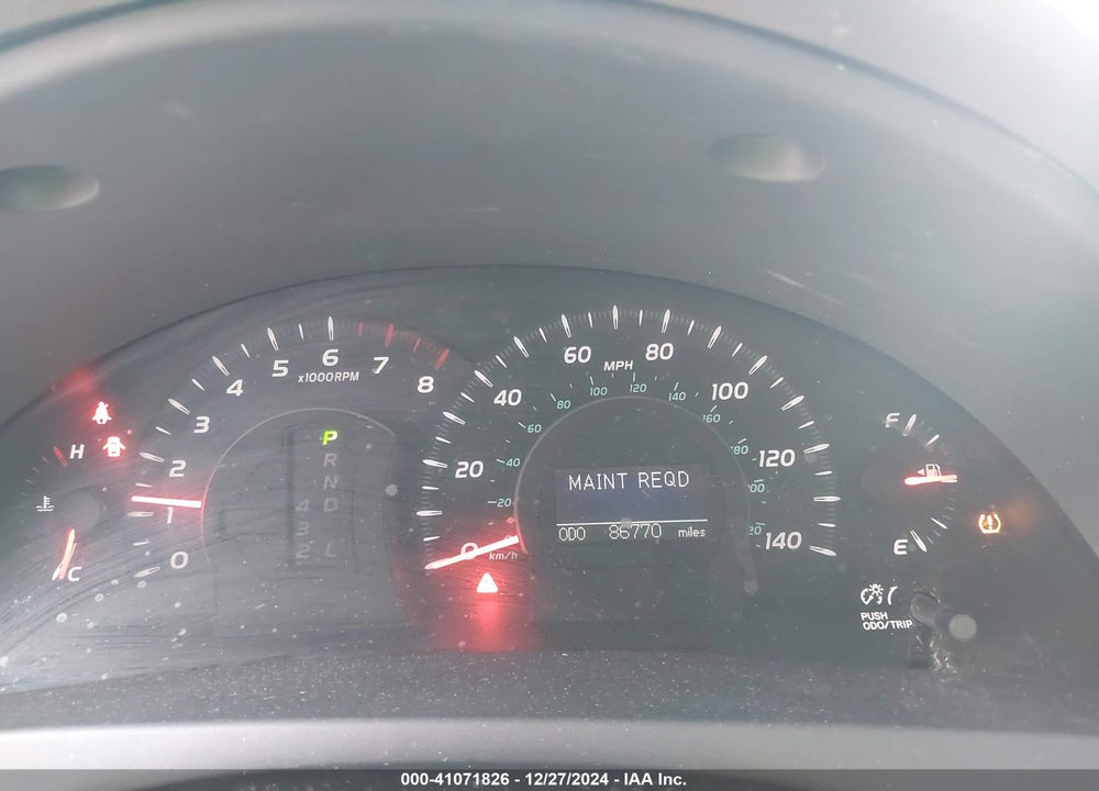 2008 TOYOTA CAMRY XLE VIN: 4T1BE46K38U255719