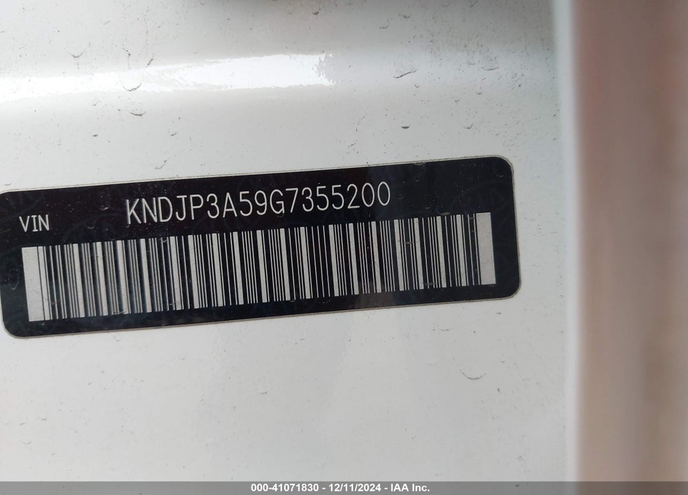 2016 KIA SOUL VIN: KNDJP3A59G7355200