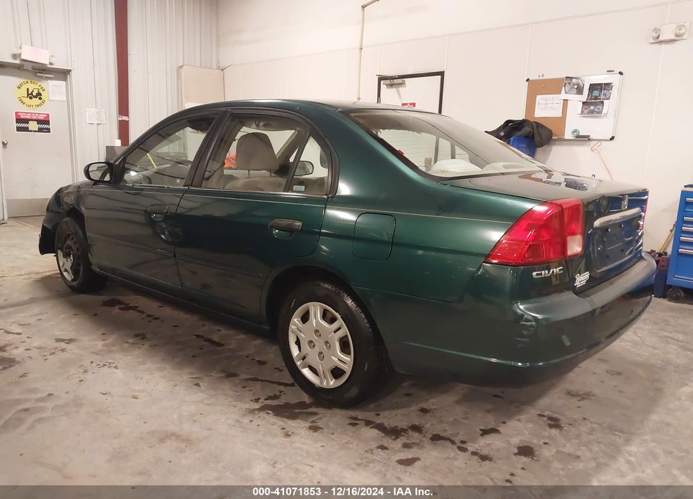 2001 HONDA CIVIC LX VIN: 1HGES15521L049017
