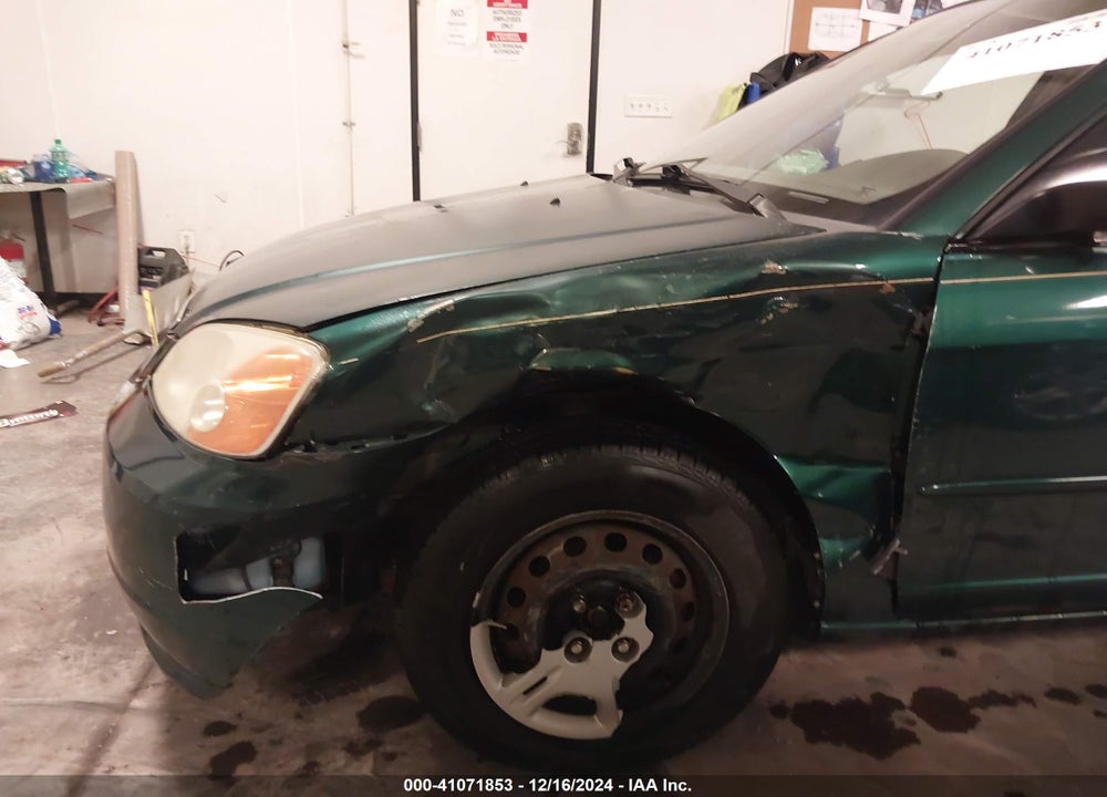 2001 HONDA CIVIC LX VIN: 1HGES15521L049017