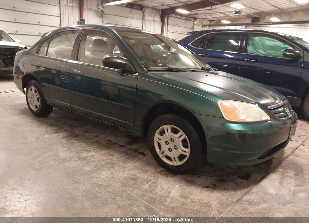 2001 HONDA CIVIC LX VIN: 1HGES15521L049017