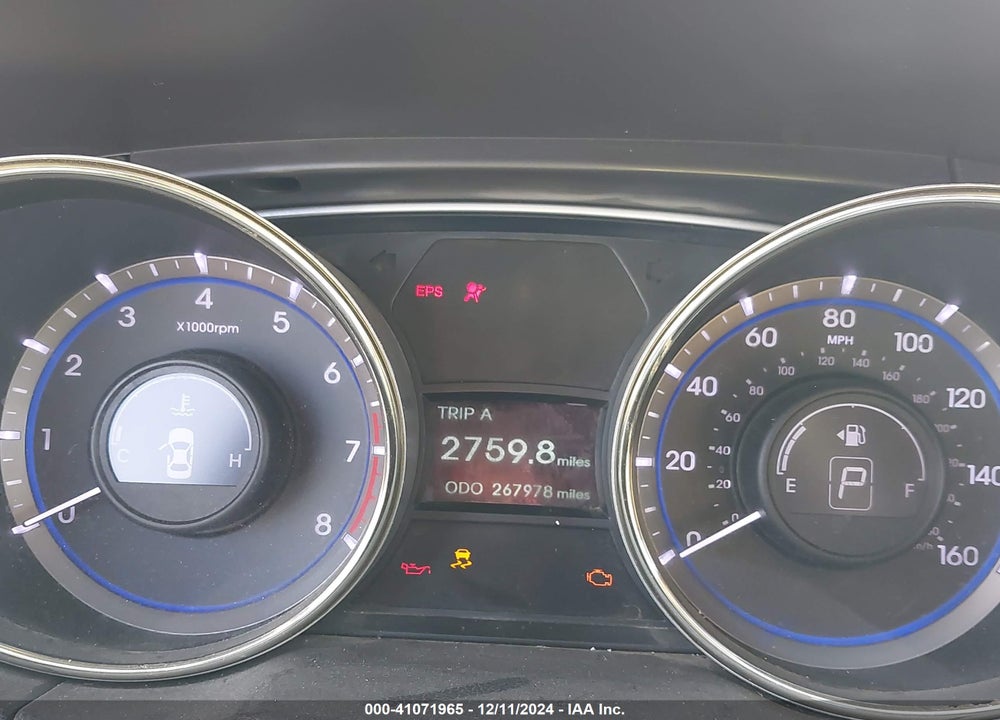 2013 HYUNDAI SONATA GLS VIN: 5NPEB4AC2DH551152