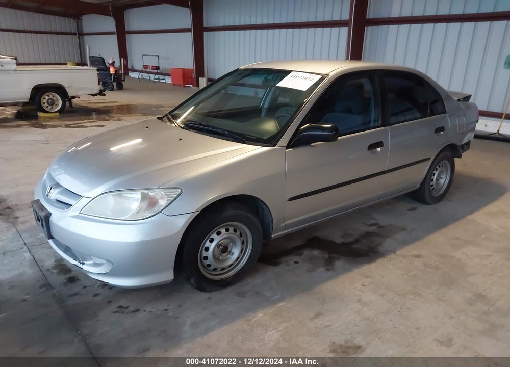 2005 HONDA CIVIC VP VIN: 2HGES16345H598119