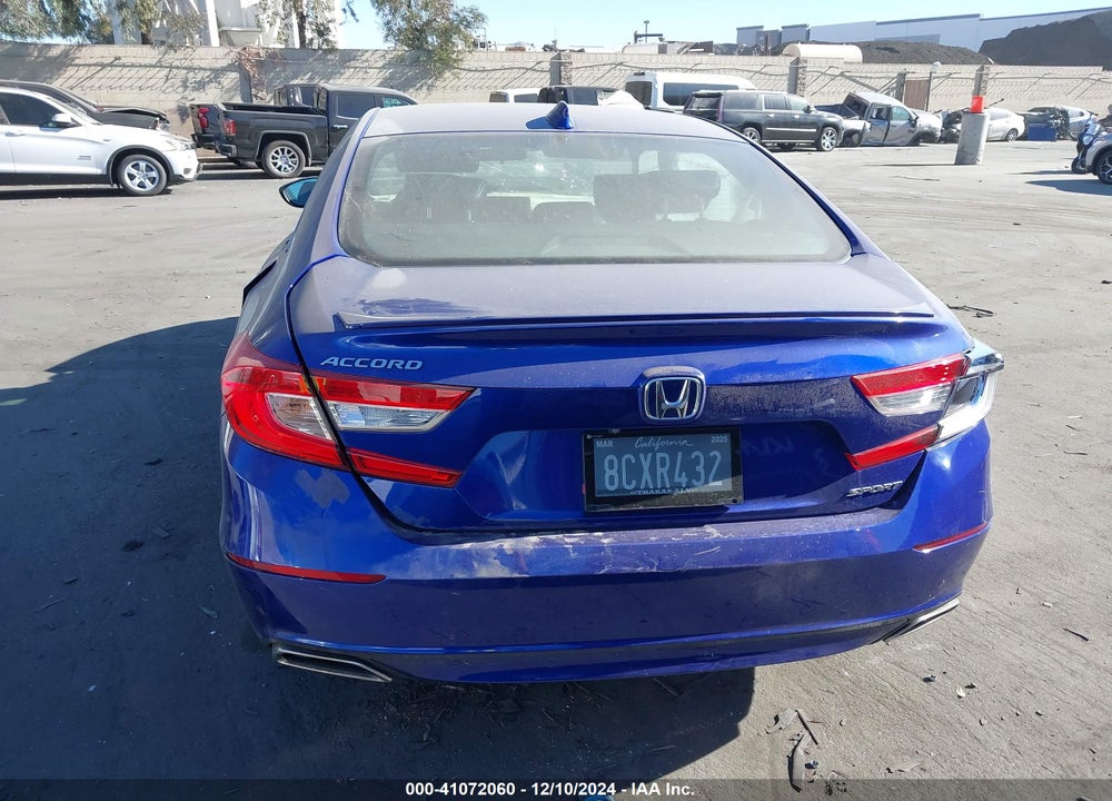 2018 HONDA ACCORD SPORT VIN: 1HGCV1F31JA099379