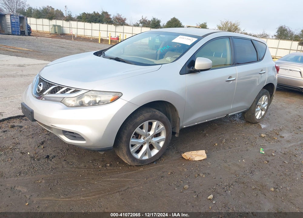2013 NISSAN MURANO S VIN: JN8AZ1MW8DW312797
