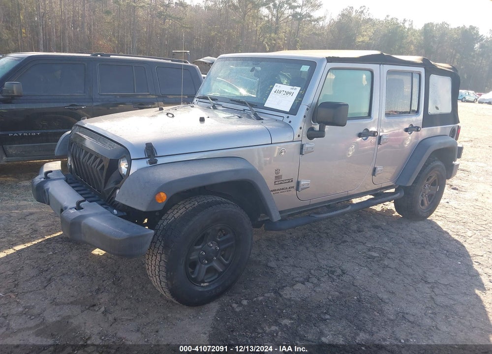 2016 JEEP WRANGLER UNLIMITED SPORT VIN: 1C4BJWDG2GL339609