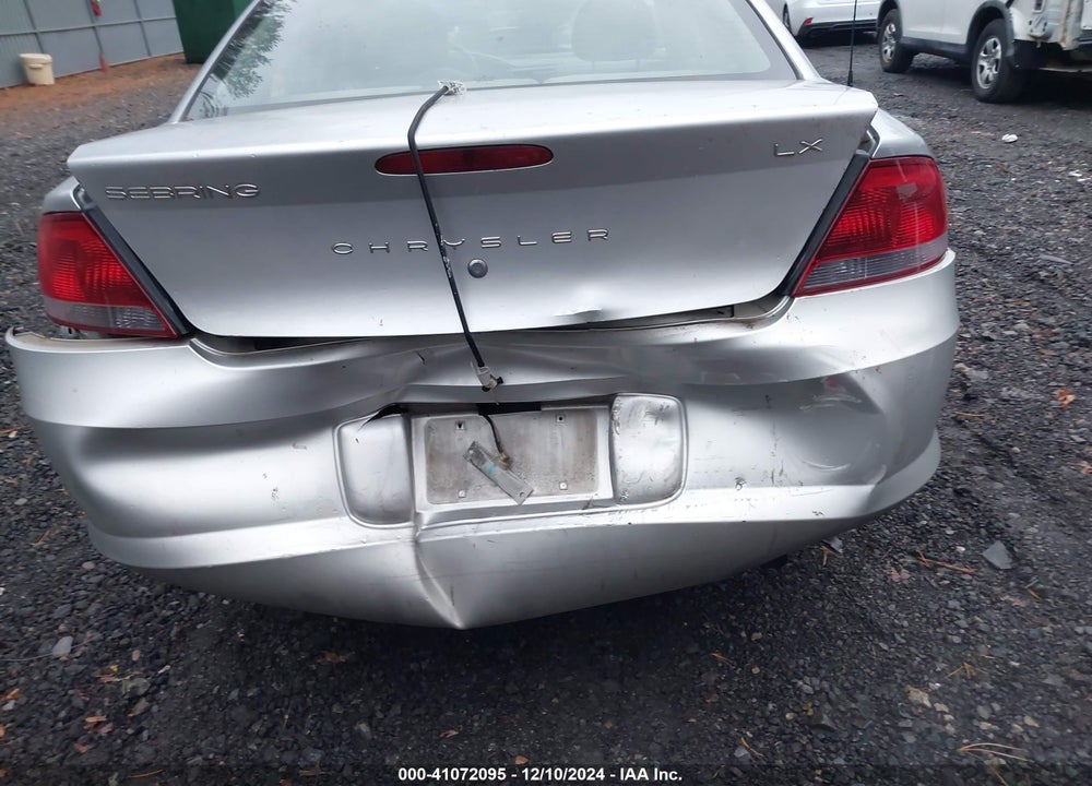 2002 CHRYSLER SEBRING LX/LX PLUS VIN: 1C3AL46X62N183096