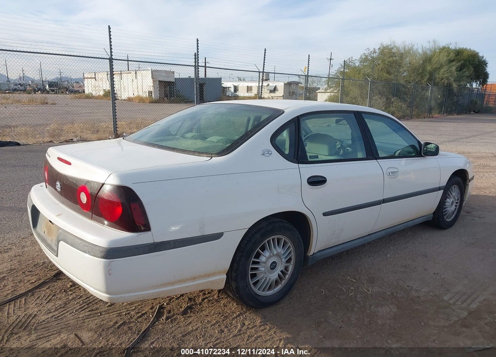 2001 CHEVROLET IMPALA VIN: 2G1WF52E419262165