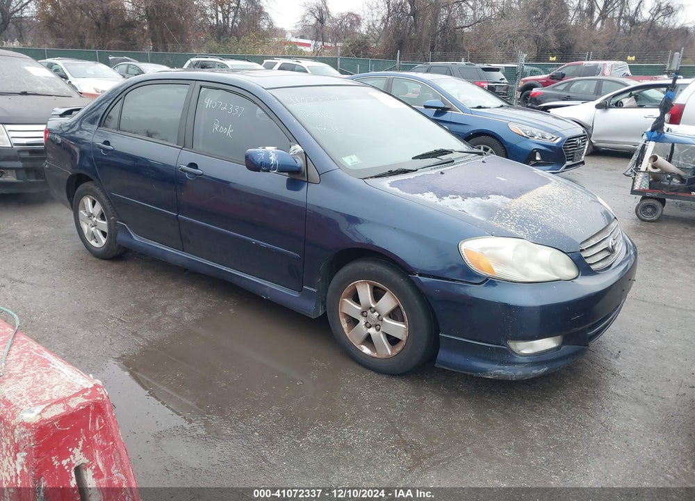 2003 TOYOTA COROLLA S VIN: 2T1BR32E43C101545