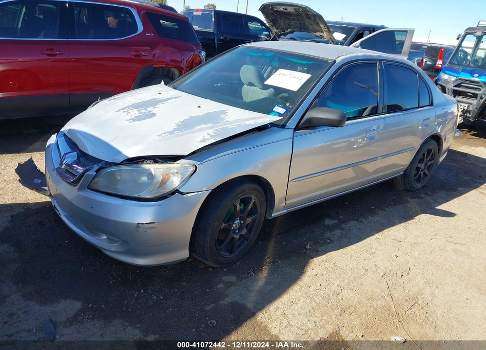 2005 HONDA CIVIC LX VIN: JHMES16515S007977