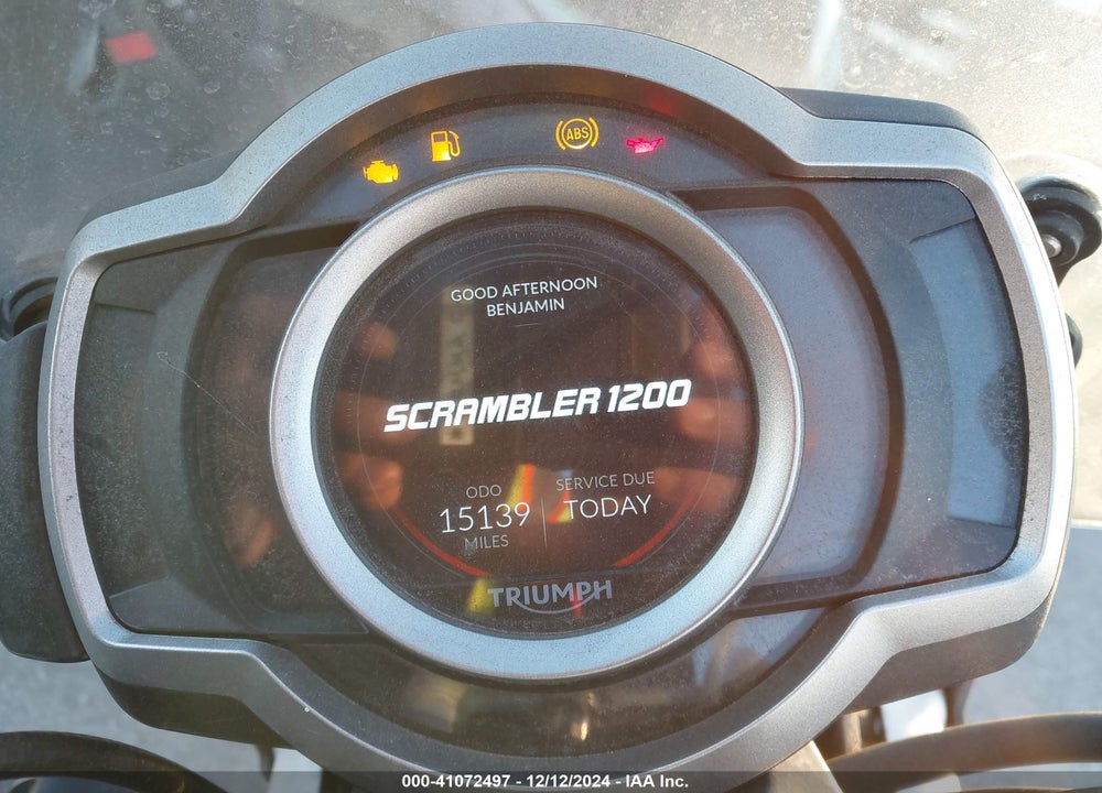 2019 TRIUMPH MOTORCYCLE SCRAMBLER 1200 XC VIN: SMTD45HG1KT956157