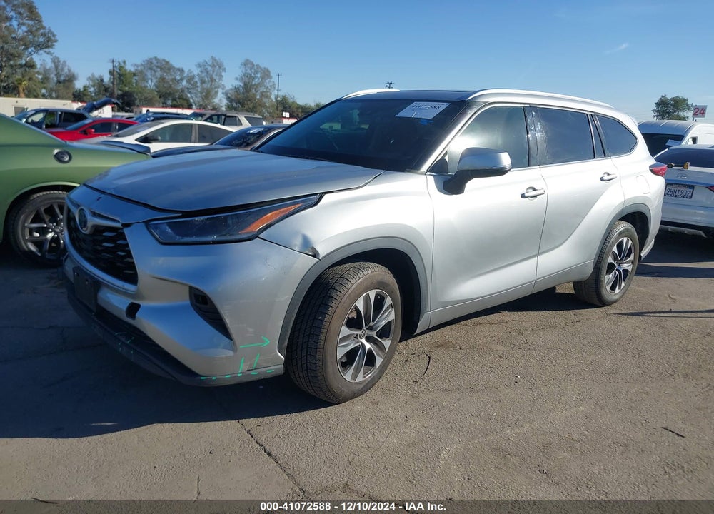 2021 TOYOTA HIGHLANDER HYBRID XLE VIN: 5TDGARAH9MS009089
