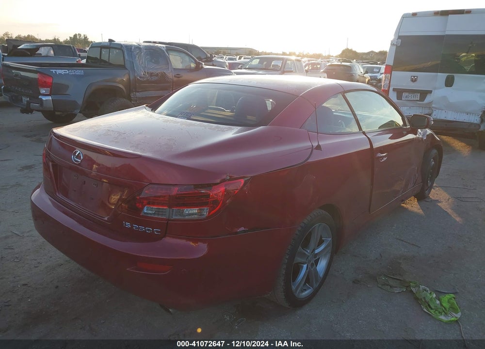 2012 LEXUS IS 250C VIN: JTHFF2C2XC2526564