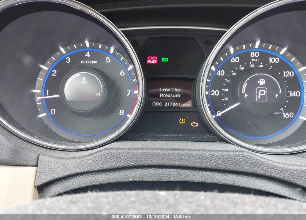 2013 HYUNDAI SONATA GLS VIN: 5NPEB4AC4DH804309