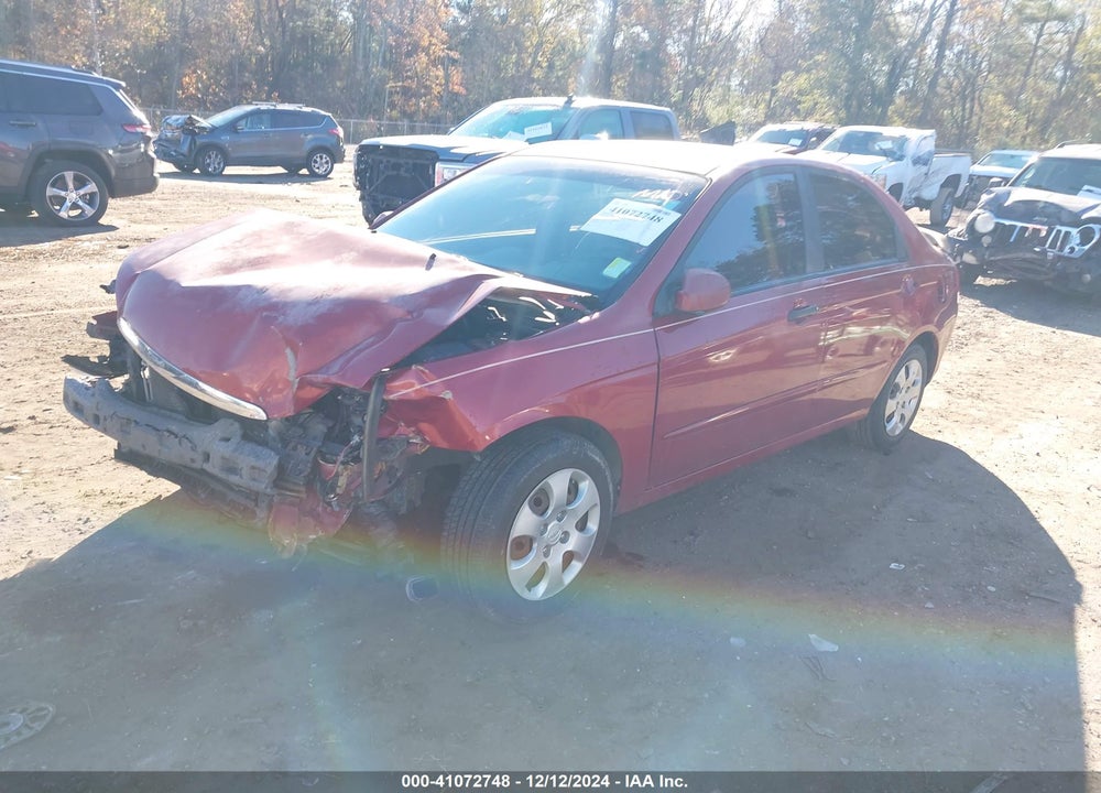 2008 KIA SPECTRA EX VIN: KNAFE121385511057