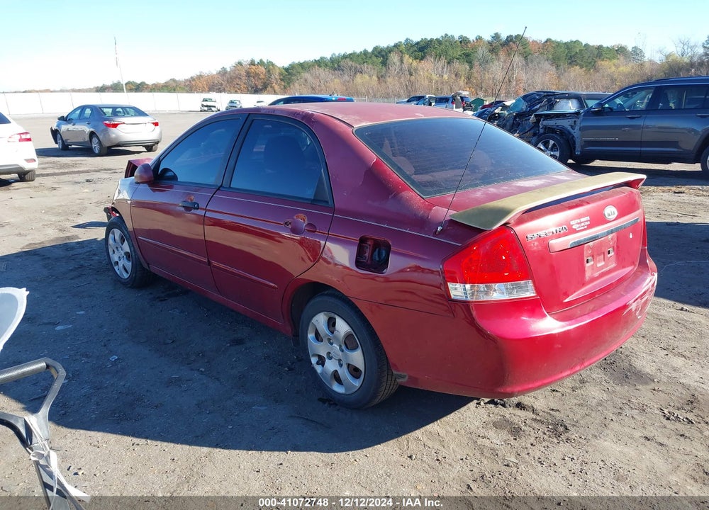 2008 KIA SPECTRA EX VIN: KNAFE121385511057