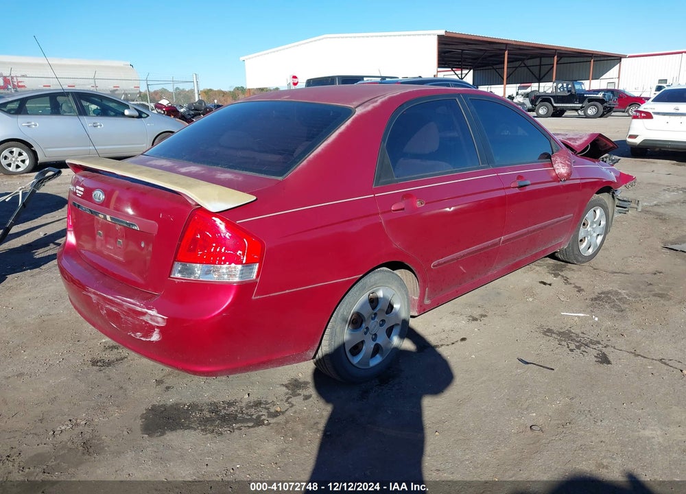 2008 KIA SPECTRA EX VIN: KNAFE121385511057