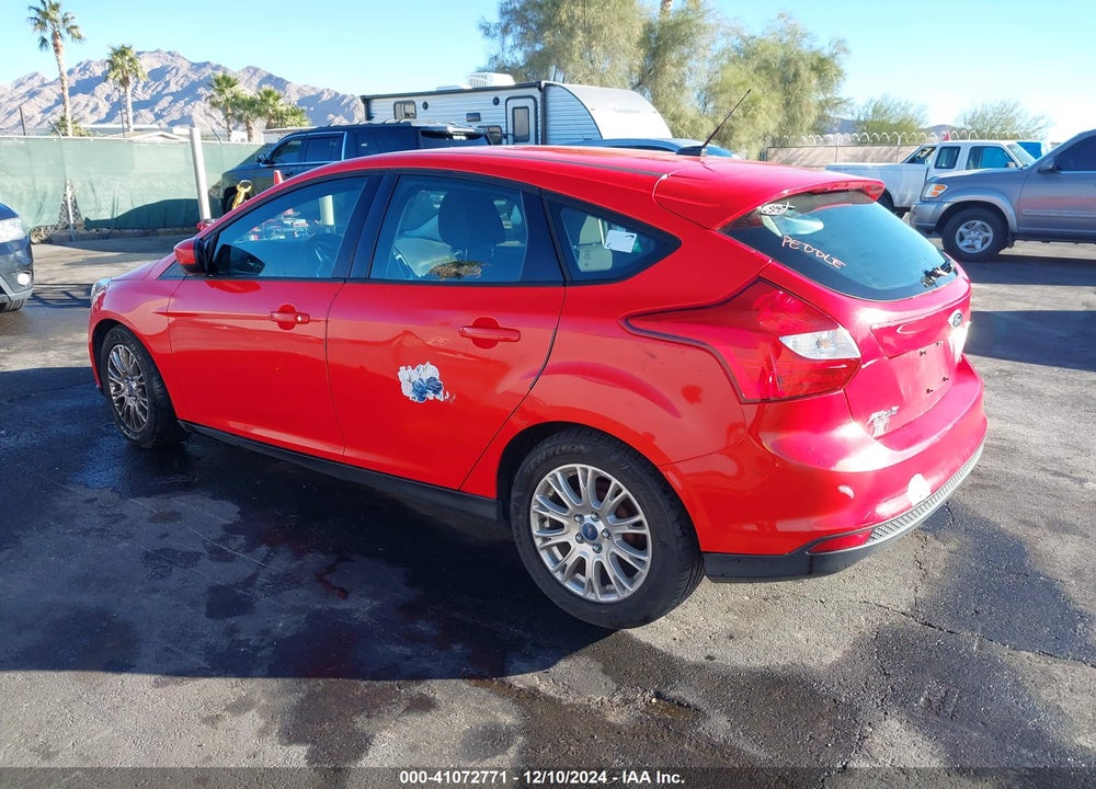 2012 FORD FOCUS SE VIN: 1FAHP3K24CL394853