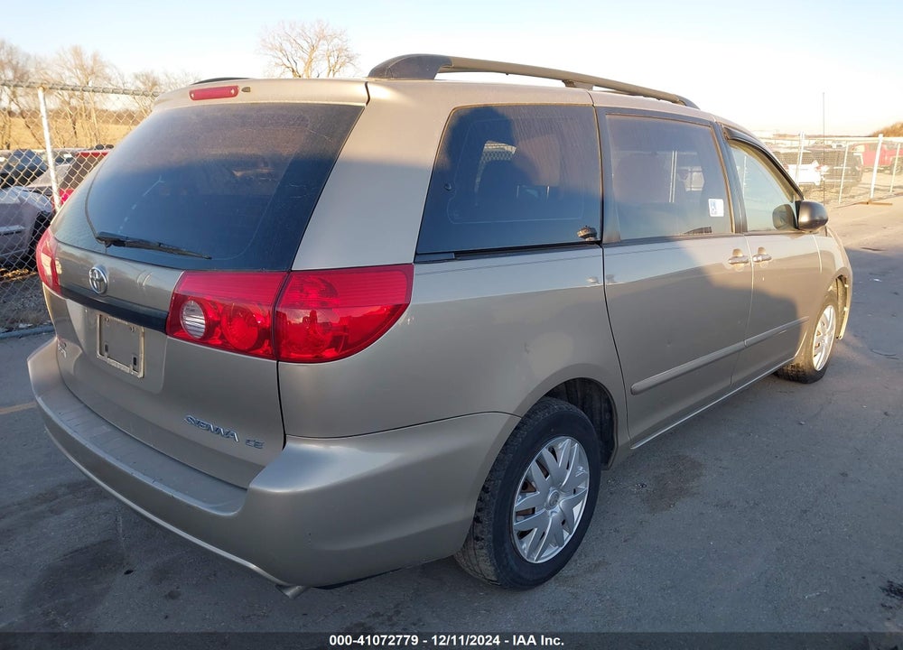 2009 TOYOTA SIENNA CE VIN: 5TDZK23C69S251893