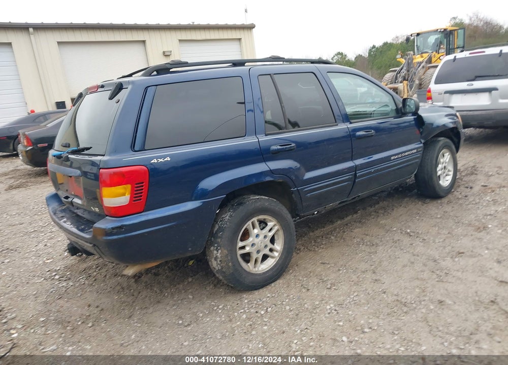 2000 JEEP GRAND CHEROKEE LIMITED VIN: 1J4GW58N0YC319221