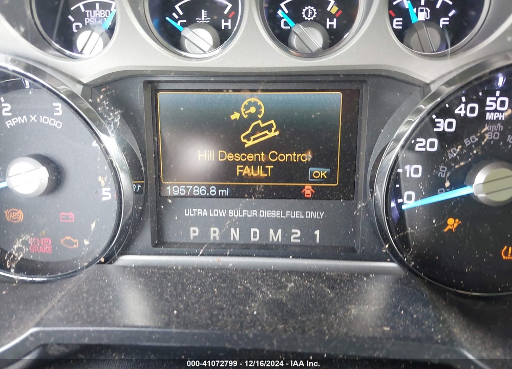2012 FORD F-250 LARIAT VIN: 1FT7W2BT5CEB72192