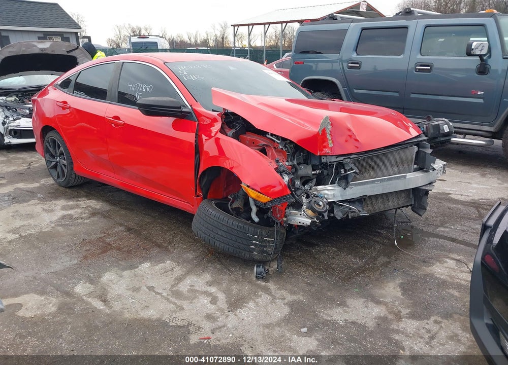 2019 HONDA CIVIC SPORT VIN: 2HGFC2F86KH573897