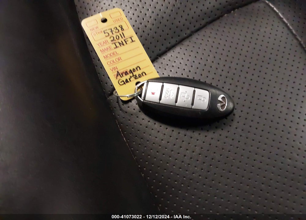 2011 INFINITI G25X VIN: JN1DV6AR1BM650957