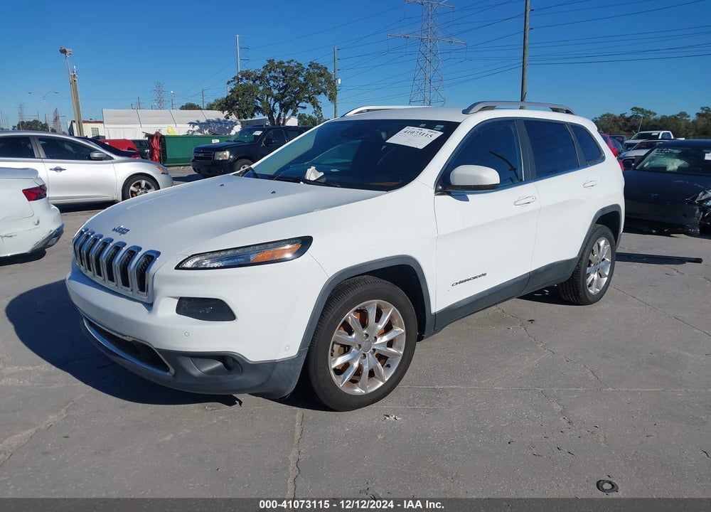 2014 JEEP CHEROKEE LIMITED VIN: 1C4PJLDB8EW207863