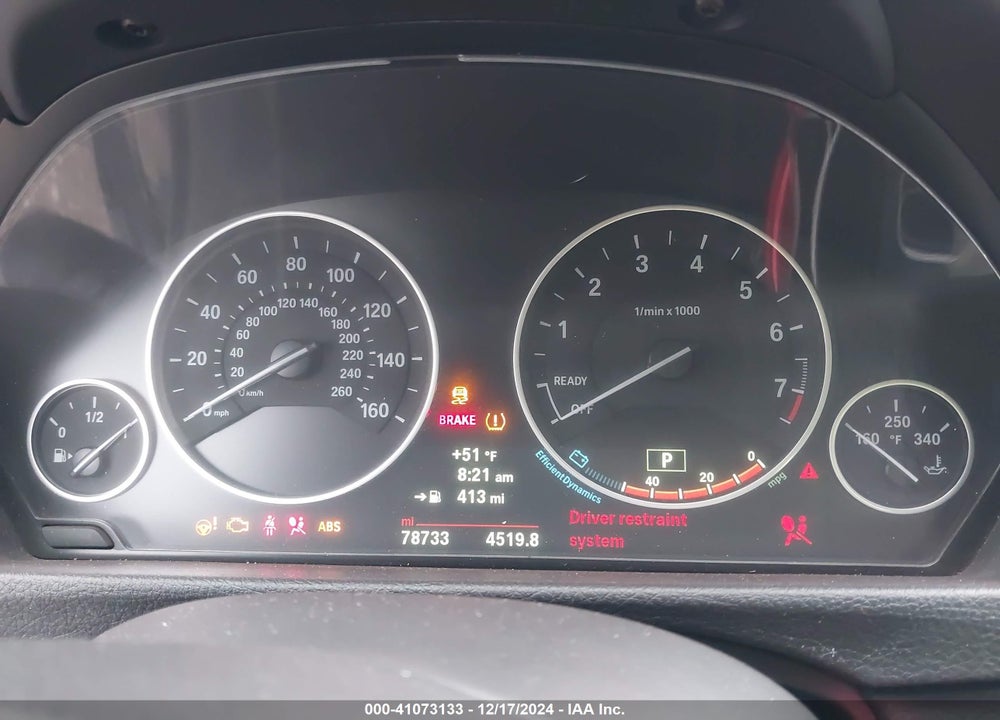 2014 BMW 320I XDRIVE VIN: WBA3C3C5XEP661446