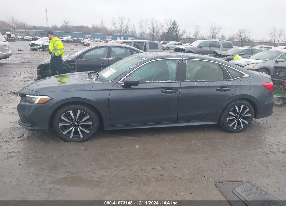2022 HONDA CIVIC EX VIN: JHMFE1F75NX003415