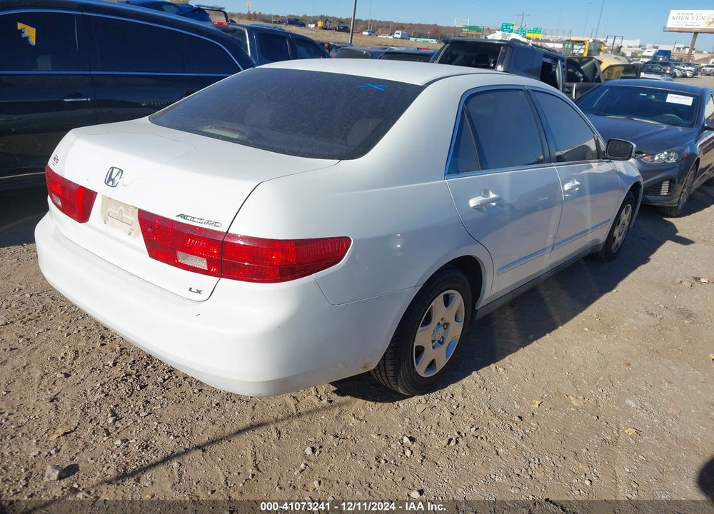 2005 HONDA ACCORD 2.4 LX VIN: 1HGCM56415L000539