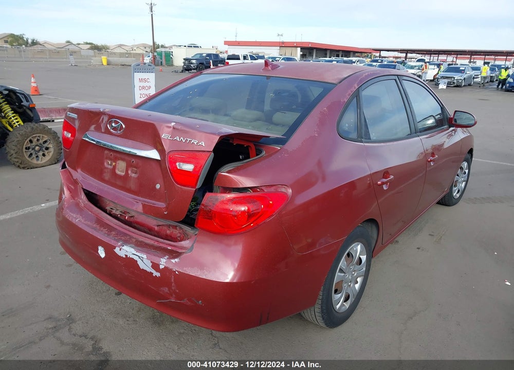 2010 HYUNDAI ELANTRA BLUE/GLS/SE VIN: KMHDU4ADXAU180995