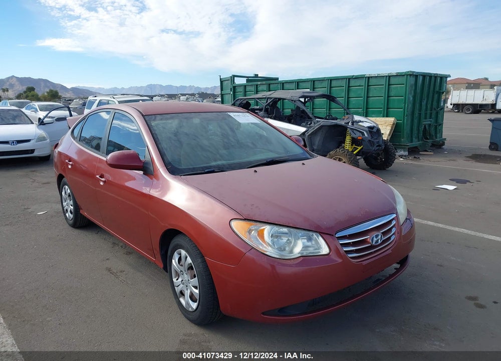 2010 HYUNDAI ELANTRA BLUE/GLS/SE VIN: KMHDU4ADXAU180995